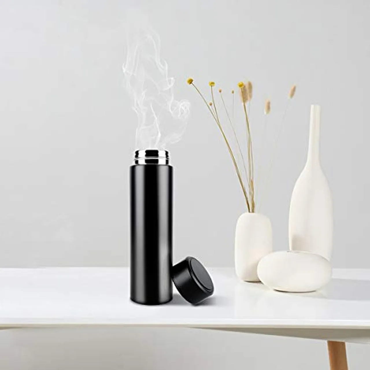 0726A SMART VACUUM INSULATED WATER BOTTLE WITH LED TEMPERATURE DISPLAY ( B Grade Brown Box )