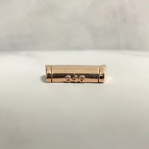 10K Rose Gold Plain Sleek Lock / 14.2gr / 15mm / 1.1in