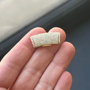 10mm Iced-Out Curved Sleek Lock