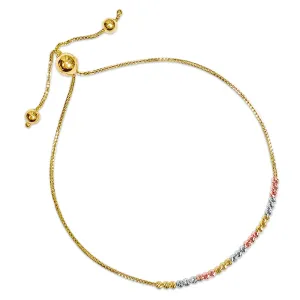 14KTC SLASHOUT DIAMOND CUT BEAD ADJ BR (BRTG41TC-ADJ-14K)