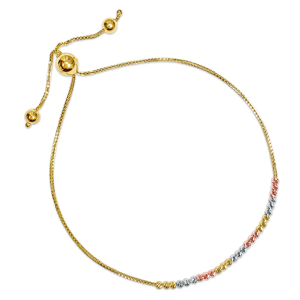 14KTC SLASHOUT DIAMOND CUT BEAD ADJ BR (BRTG41TC-ADJ-14K)