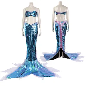 2023 Ariel Dress Costume Little Mermaid Ariel Blue Dress Cosplay Costumes