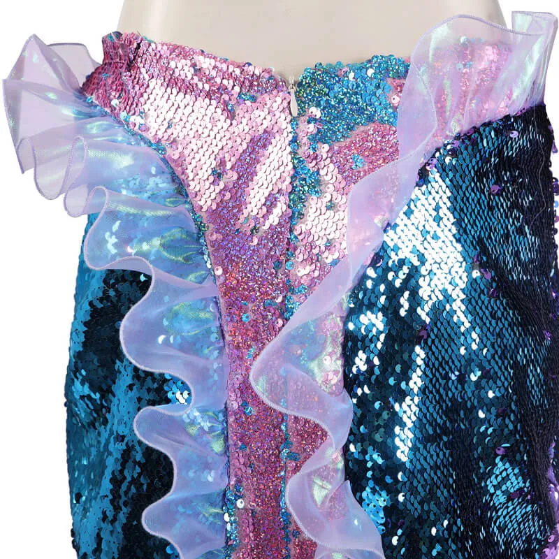 2023 Ariel Dress Costume Little Mermaid Ariel Blue Dress Cosplay Costumes