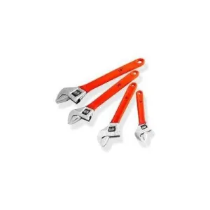 4 Piece 6" 8" 10" 12" Adjustable Wrench Tool Set Kit