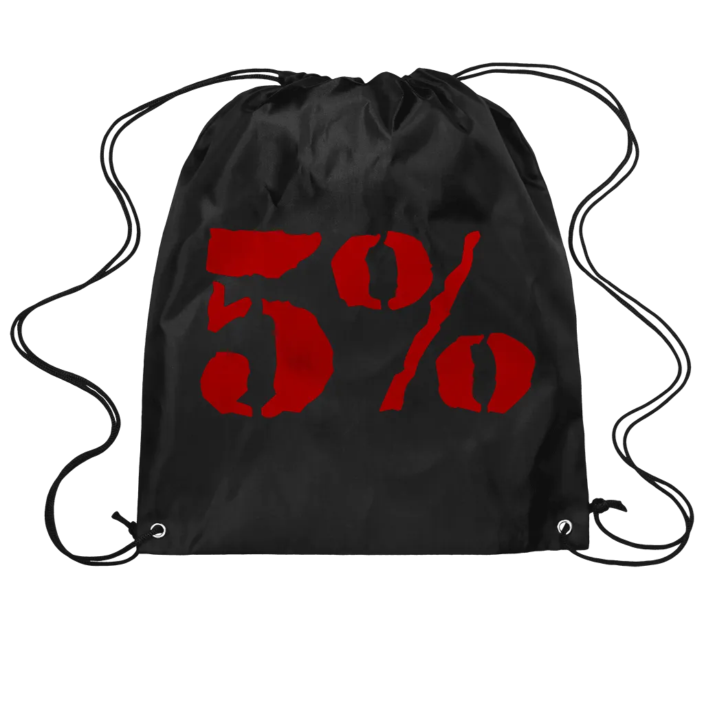 5% Drawstring Bag