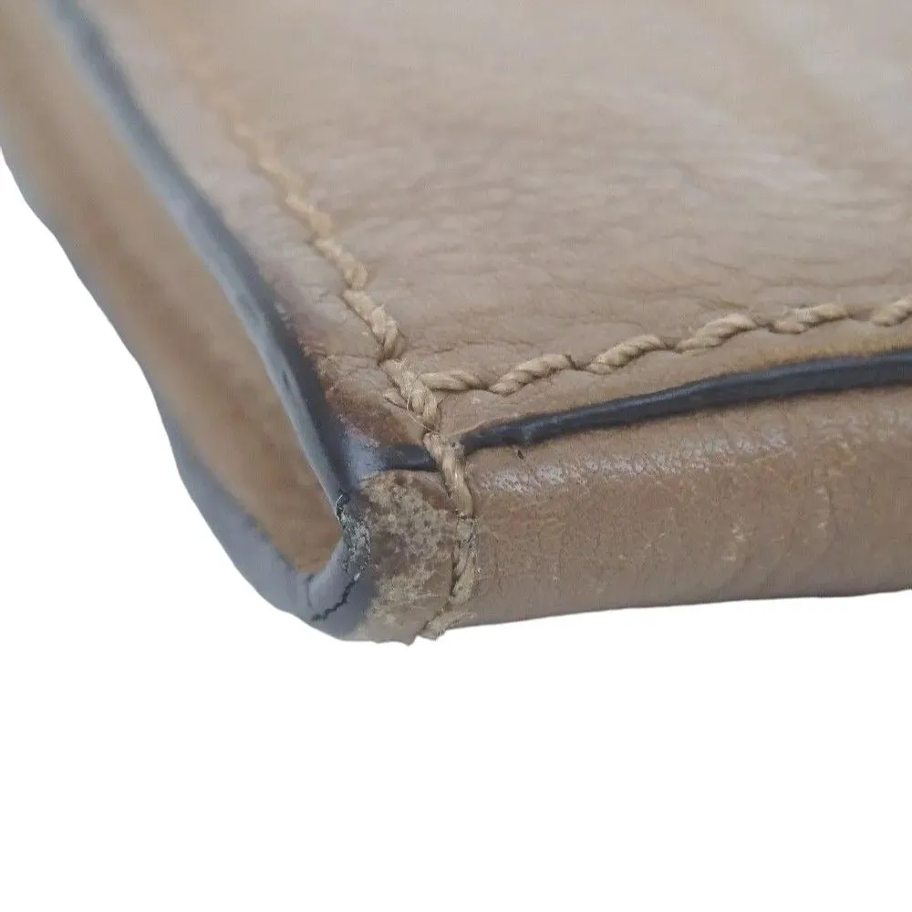 909158AE (S2) Chloe Wallet Long Brown Leather