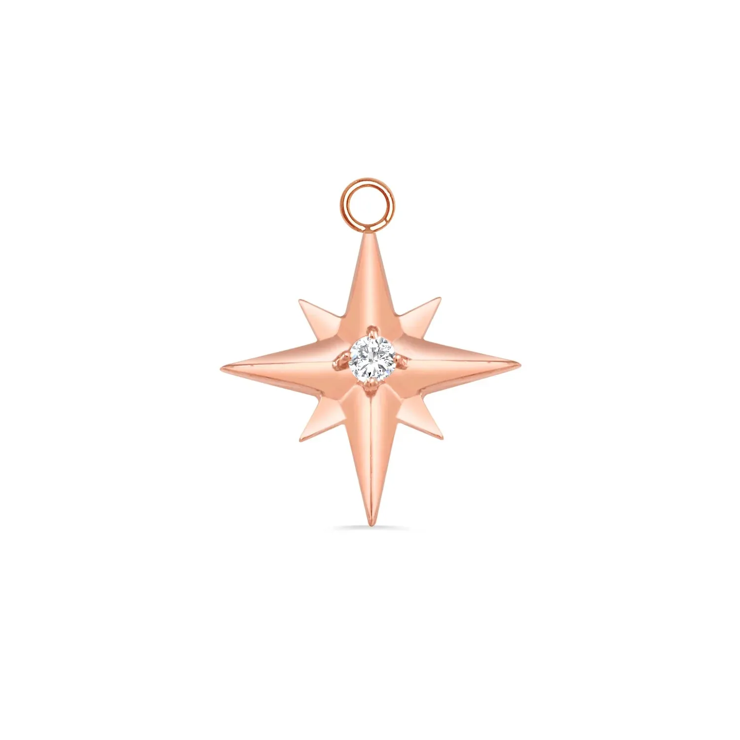 Accented Shining Star with Gem Charm