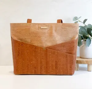 ADVOCATE zippered tote | SEPIA