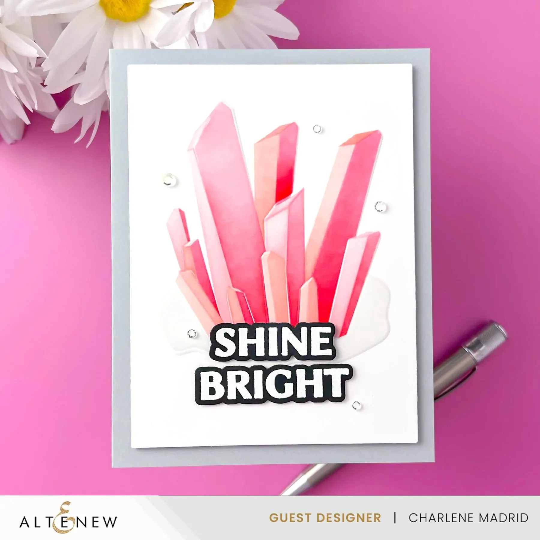 Altenew Shining Crystals 3D Embossing Folder*
