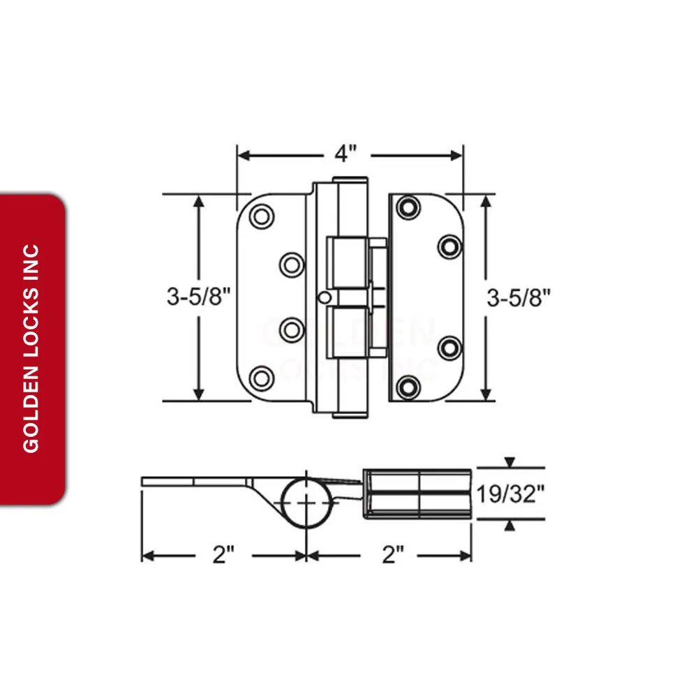 Aluminum LH Set Hinges 850-3033924