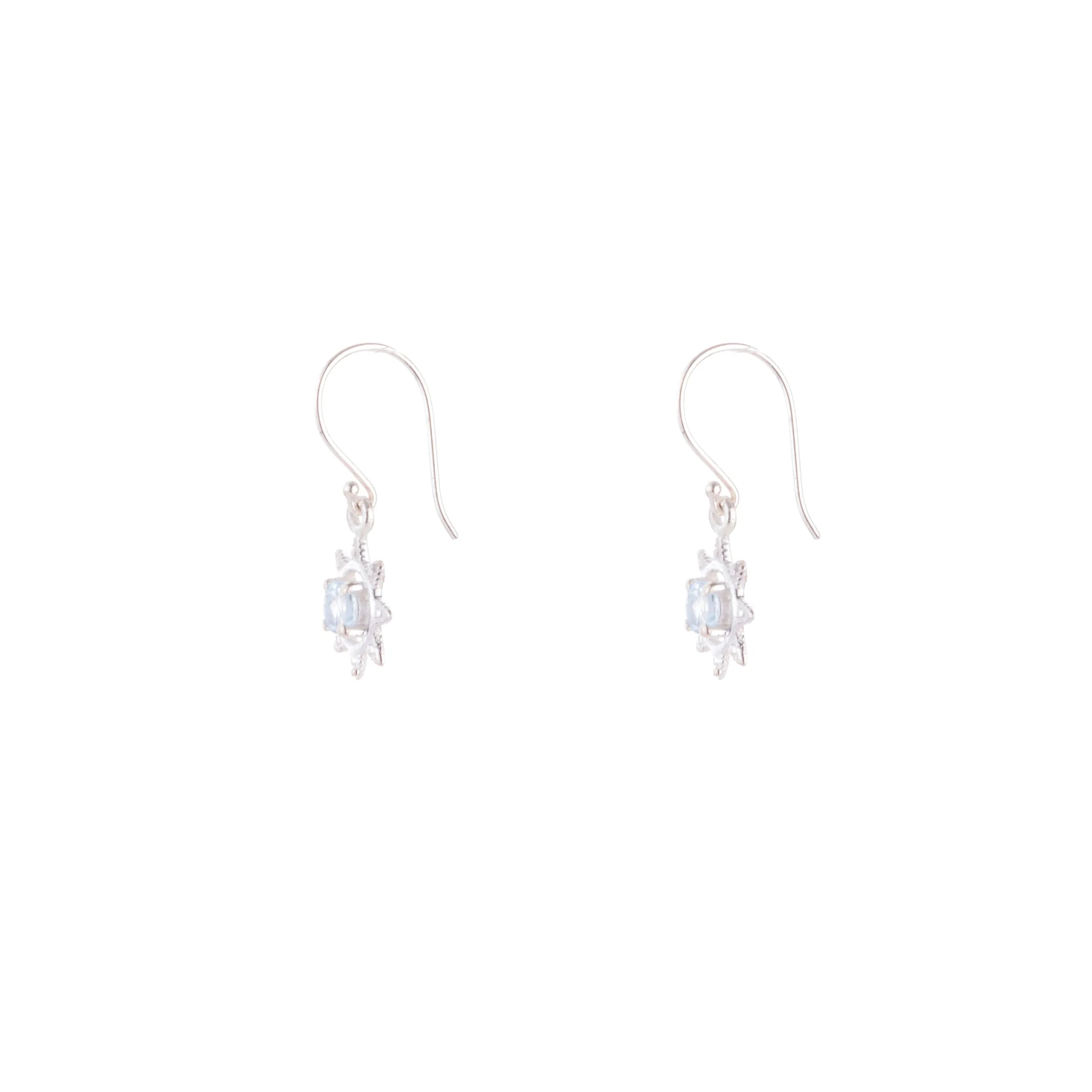 Annika Birthstone Earrings, Sterling Silver