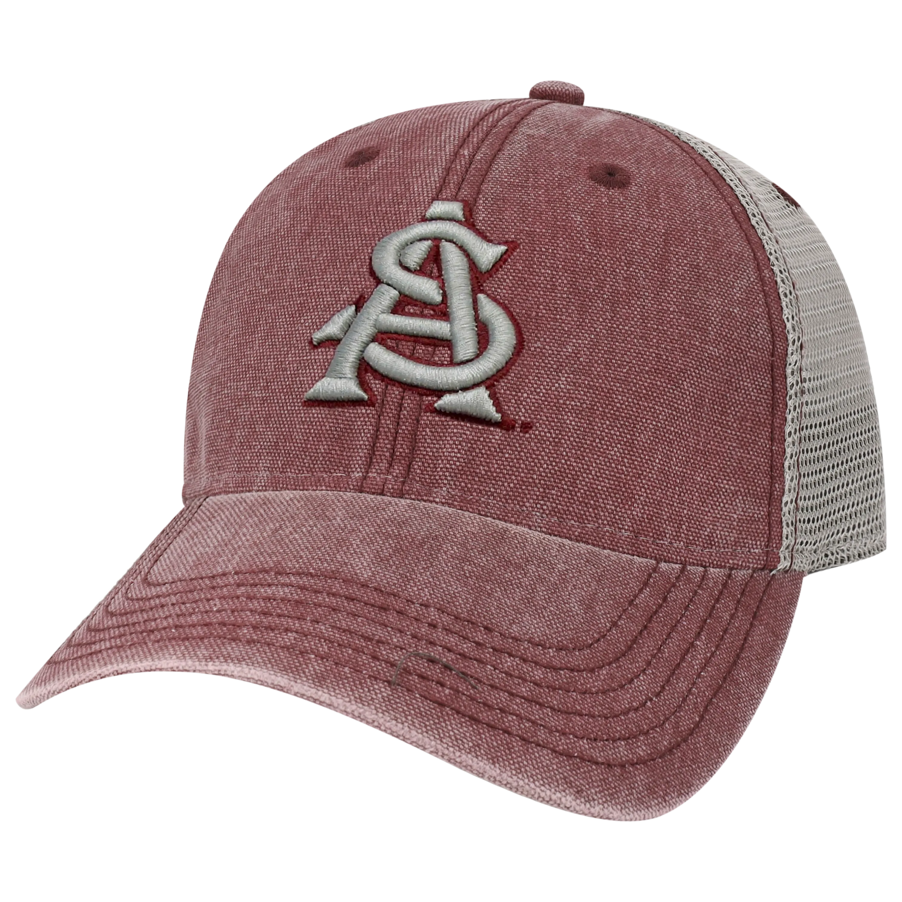Arizona State Sun Devils Burgundy/Grey Dashboard Trucker Hat