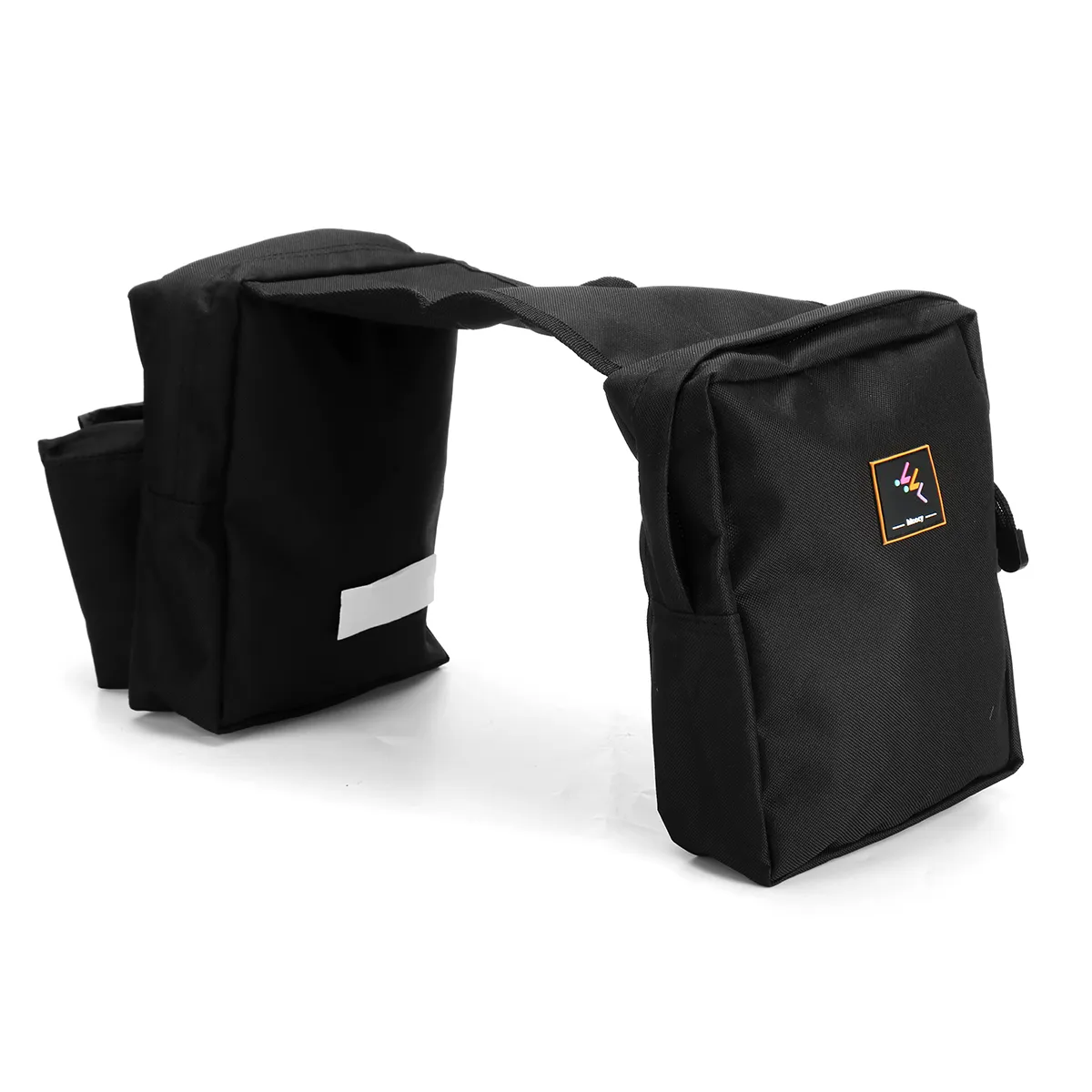 ATV Fuel Tank Saddlebags Quad Bike Motorcycle Saddle Bag Snowmobile Pocket Storage Black