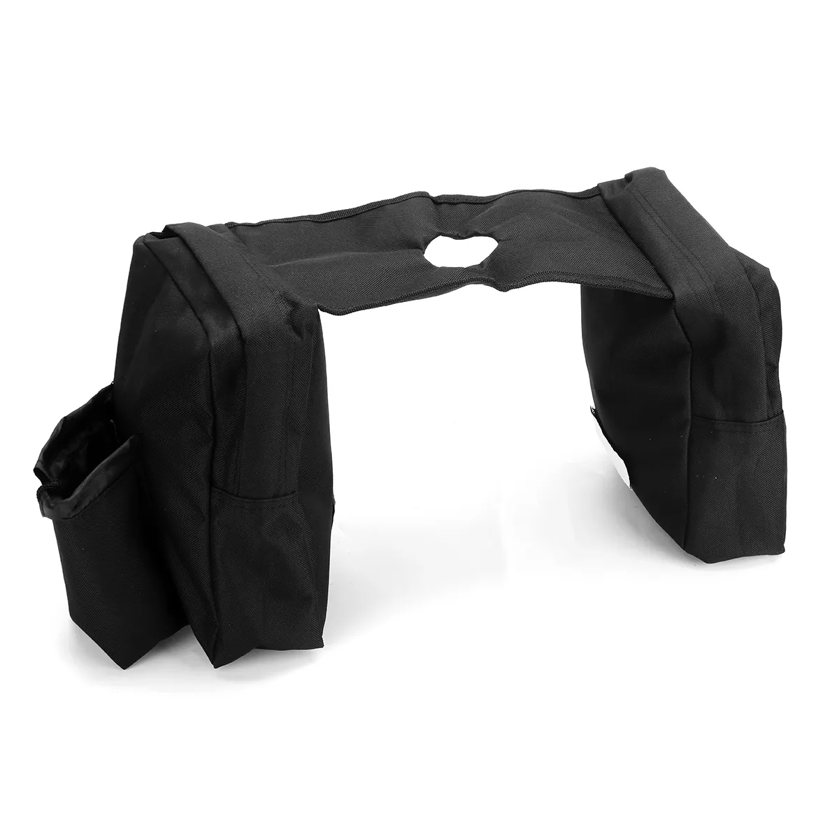 ATV Fuel Tank Saddlebags Quad Bike Motorcycle Saddle Bag Snowmobile Pocket Storage Black