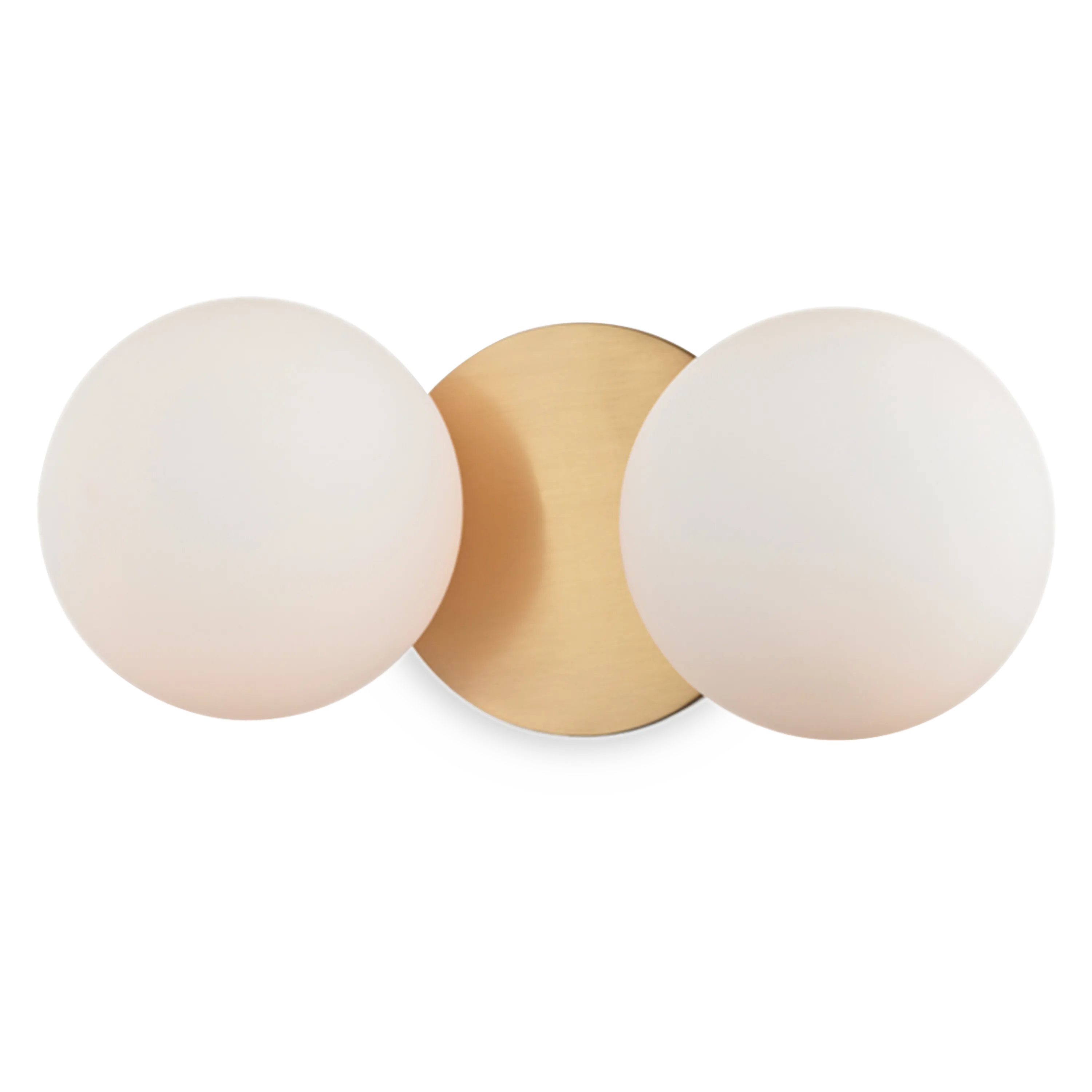 Baird Double Wall Light - Aged Brass