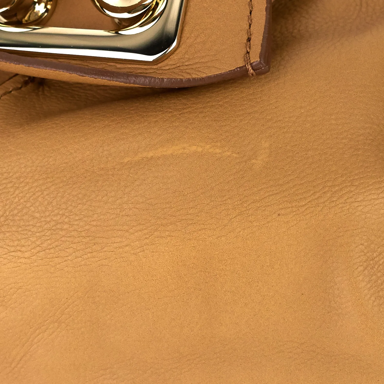 Ball Lock Leather  Bag
