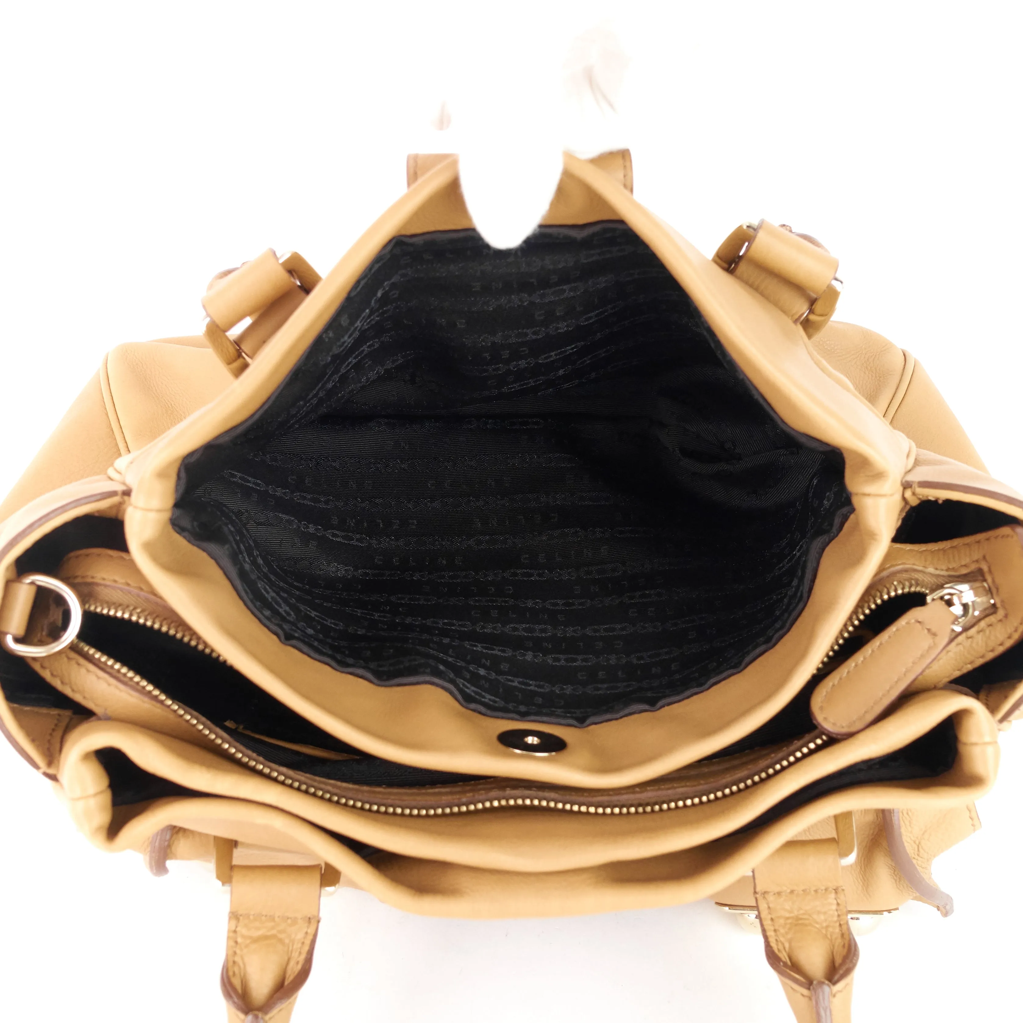 Ball Lock Leather  Bag