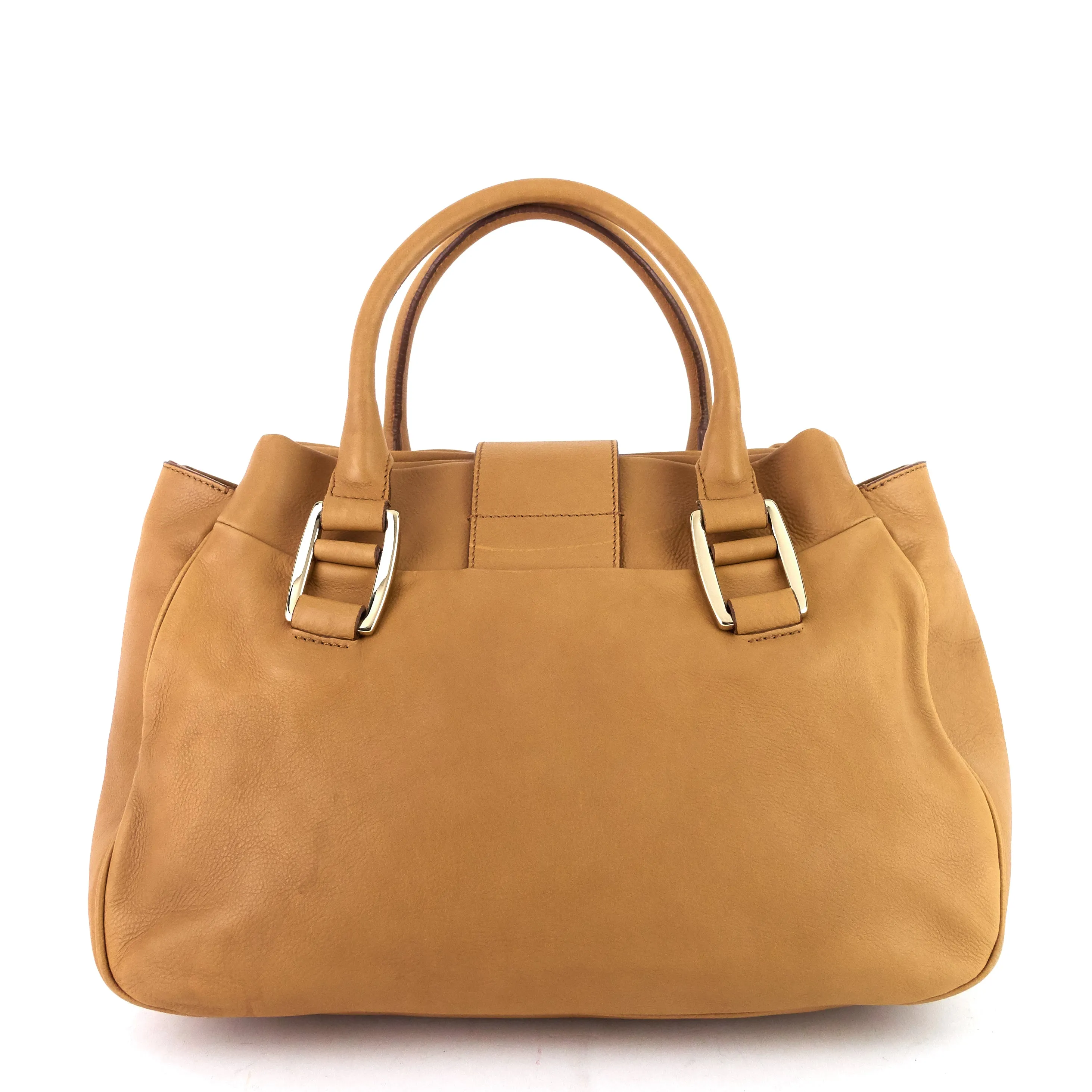 Ball Lock Leather  Bag