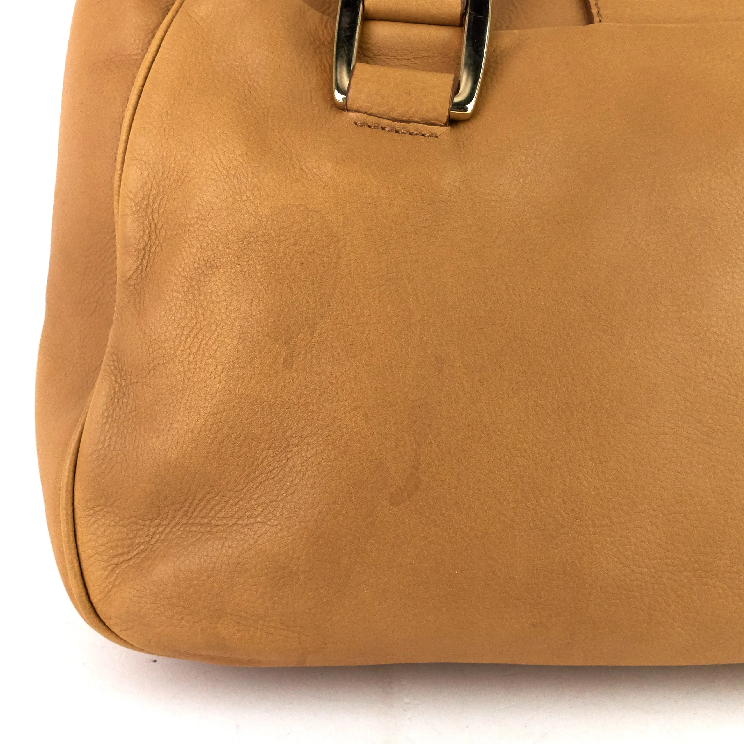 Ball Lock Leather  Bag