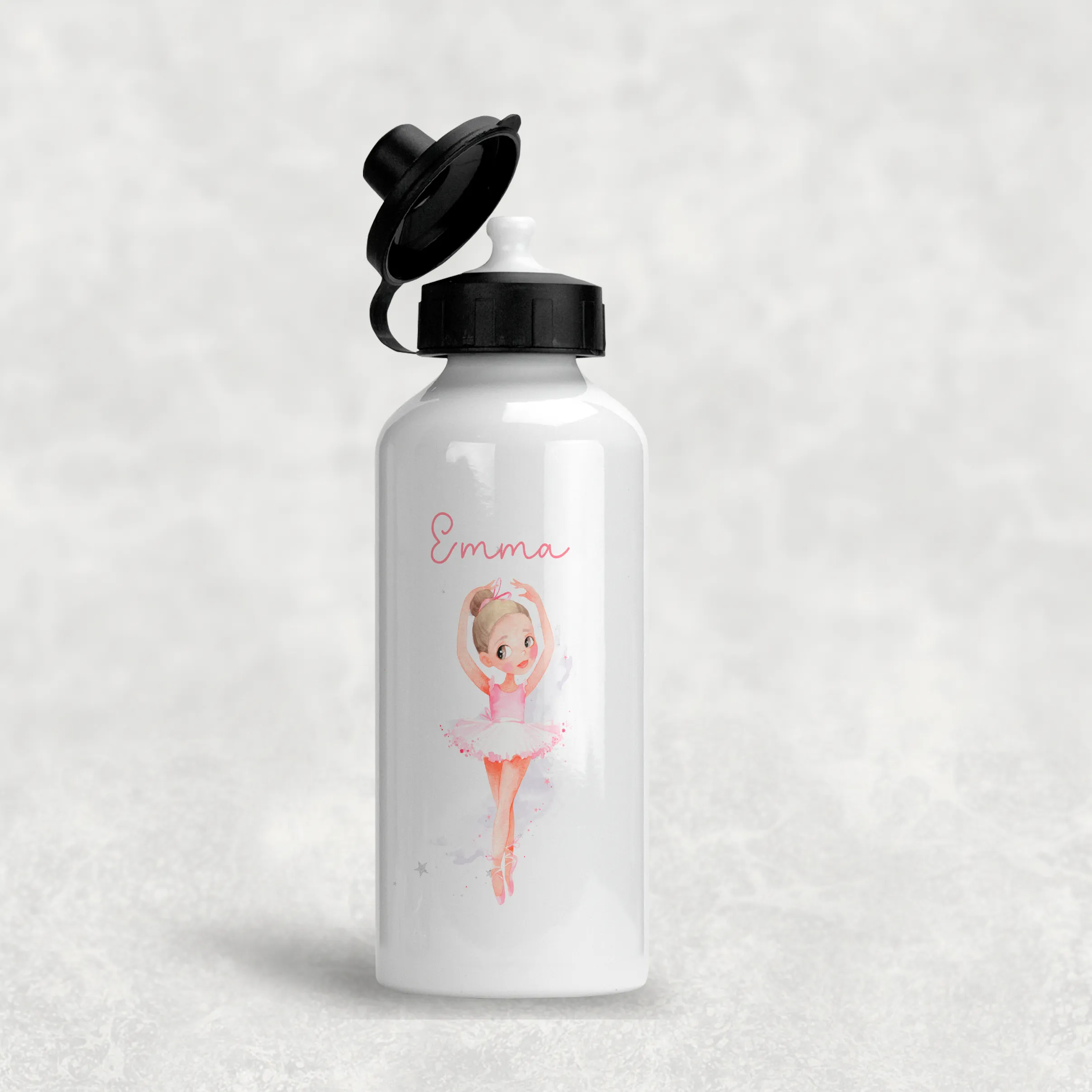 Ballet Dancer Personalised Aluminium Water Bottle 400/600ml