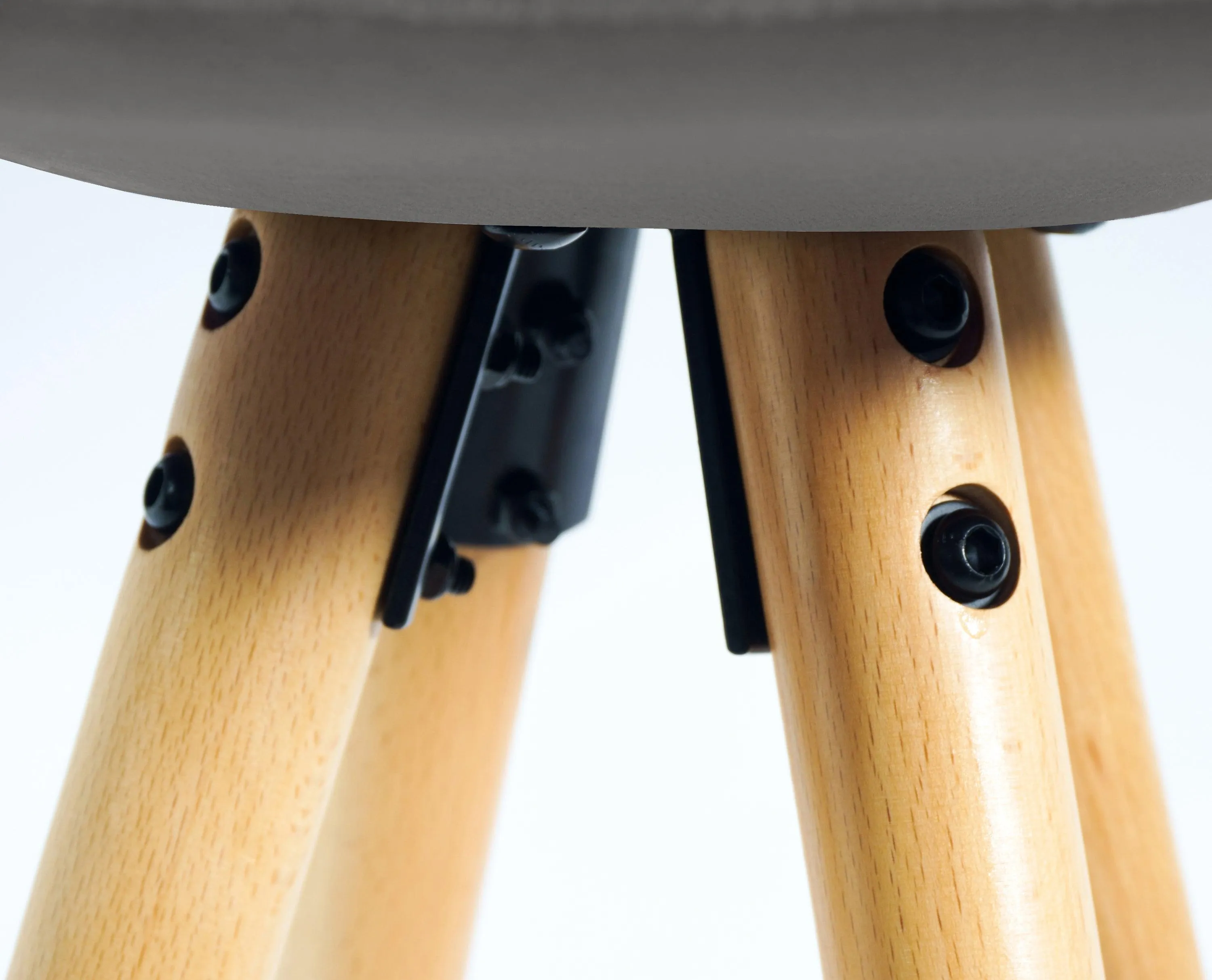 Barcelona Bar Stools Matte Velvet - Grey