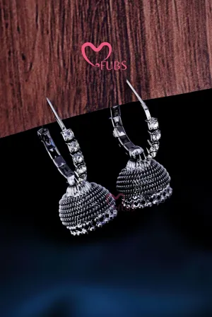 Beautiful Shining Diamond Hoop Jhumka