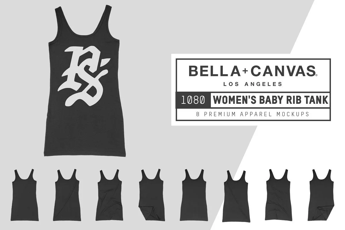 Bella   Canvas 1080 Women's Rib Tank Mockups
