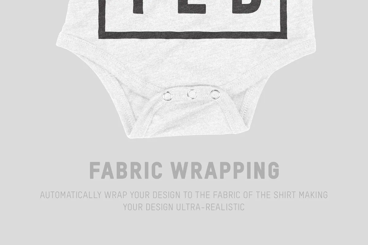 Bella   Canvas 134B Triblend One Piece Mockups