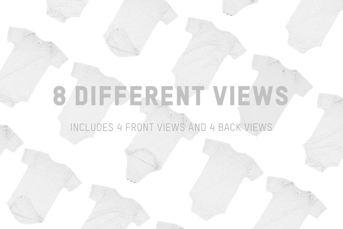 Bella   Canvas 134B Triblend One Piece Mockups