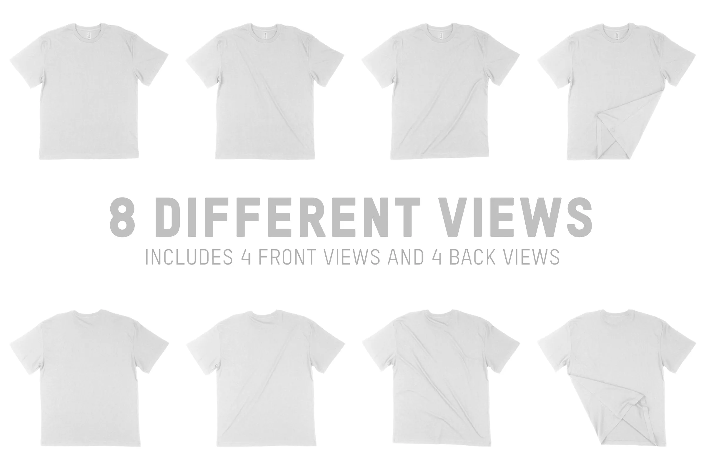 Bella   Canvas 3008 Drop Shoulder T-Shirt Mockups