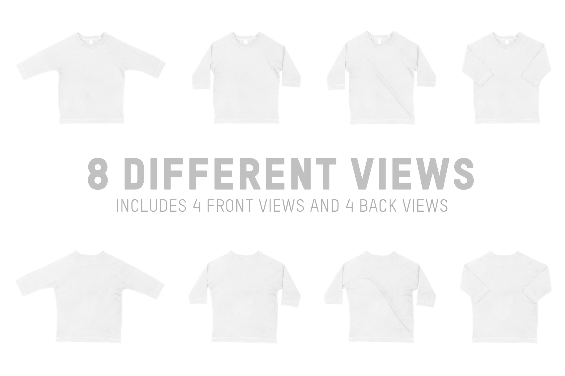 Bella   Canvas 3200T Toddler Raglan Mockups