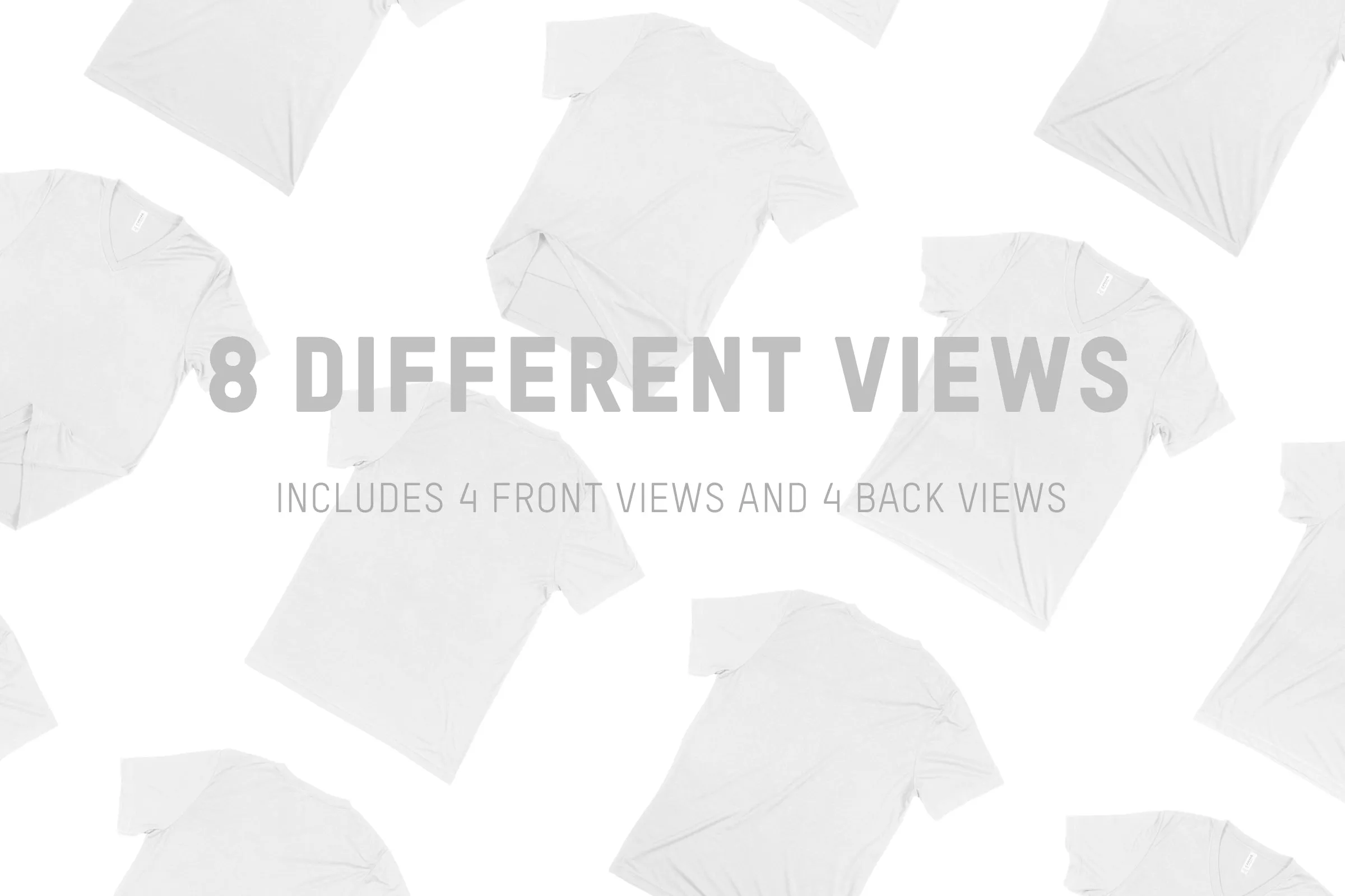 Bella   Canvas 3415 Unisex Triblend V-Neck Mockups