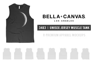 Bella   Canvas 3483 Muscle Tank Mockups