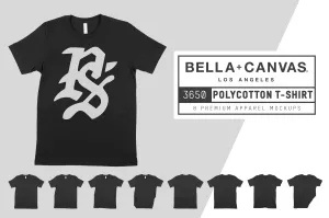 Bella   Canvas 3650 Unisex Poly-Cotton T-Shirt Mockups