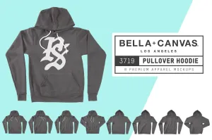 Bella   Canvas 3719 Pullover Hoodie Mockups
