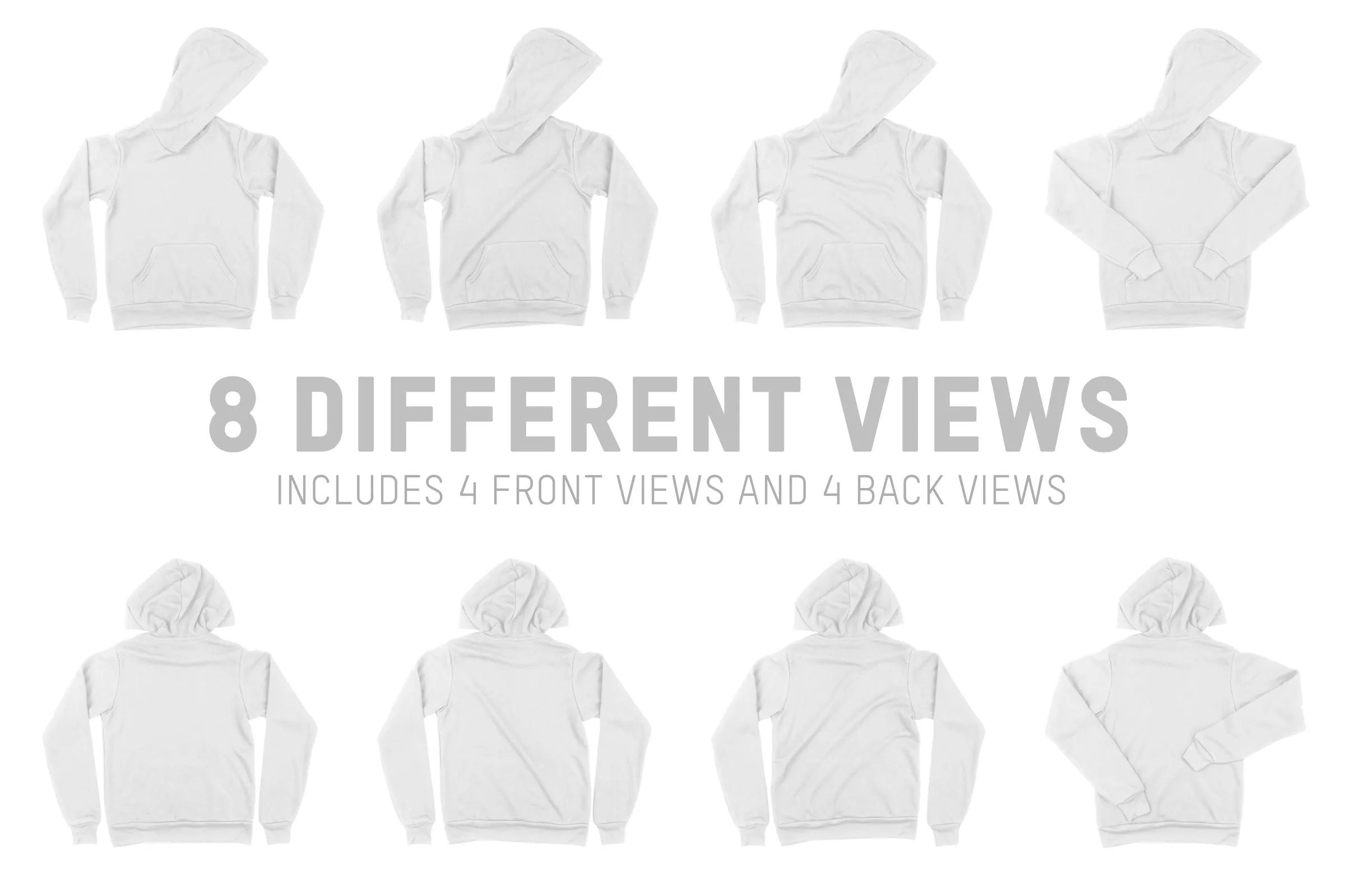 Bella   Canvas 3729 Pullover Hoodie Mockups