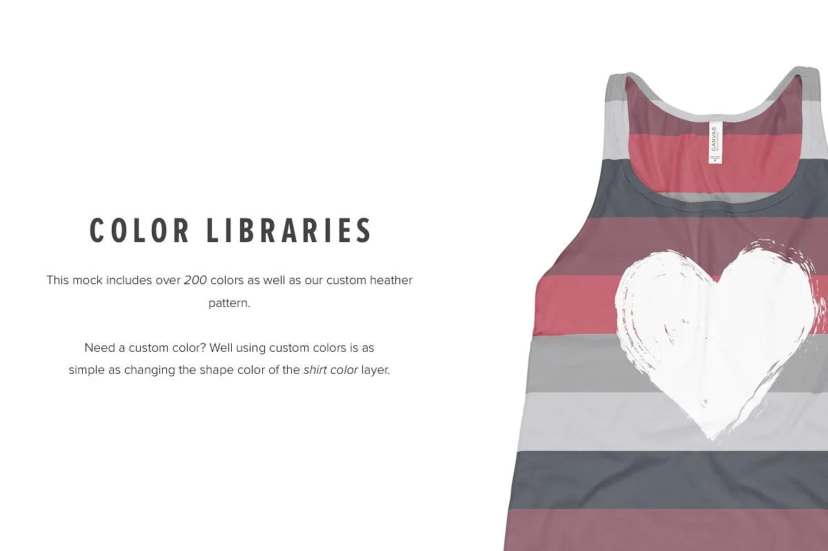 Bella   Canvas 6488 Women's Tank Mockups