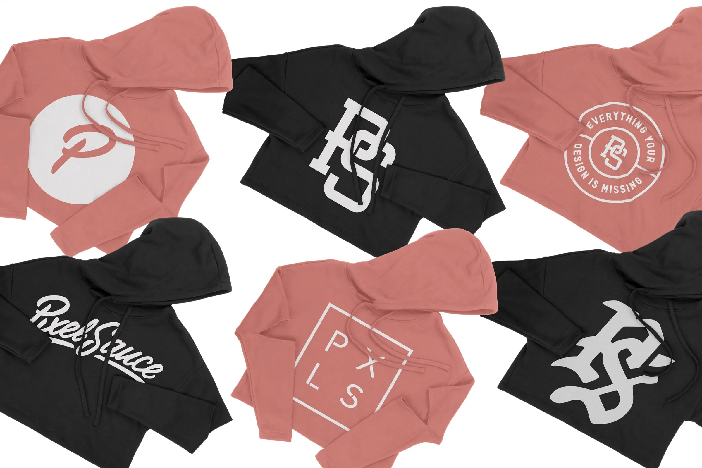 Bella   Canvas 7504 Cutout Hoodie Mockups