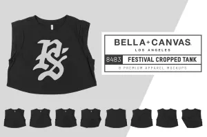 Bella   Canvas 8483 Cropped Tank Mockups