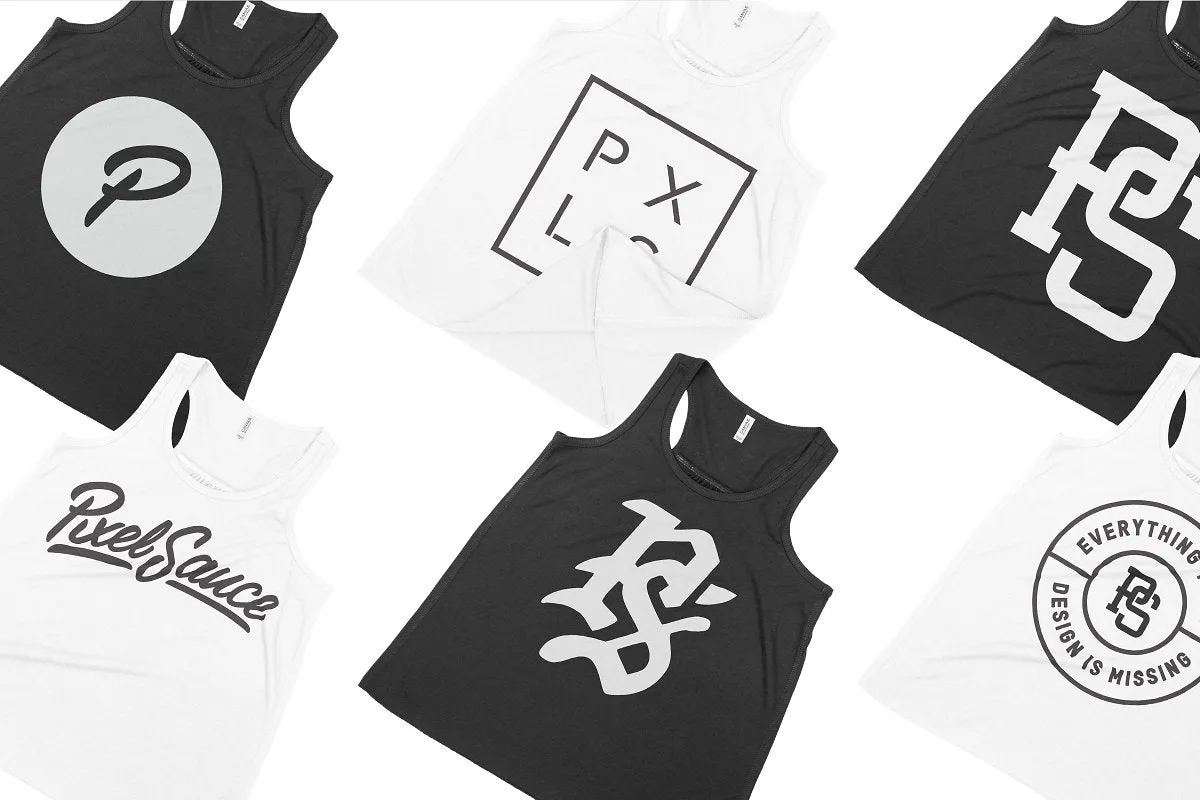 Bella   Canvas 8800Y Youth Racerback Mockups