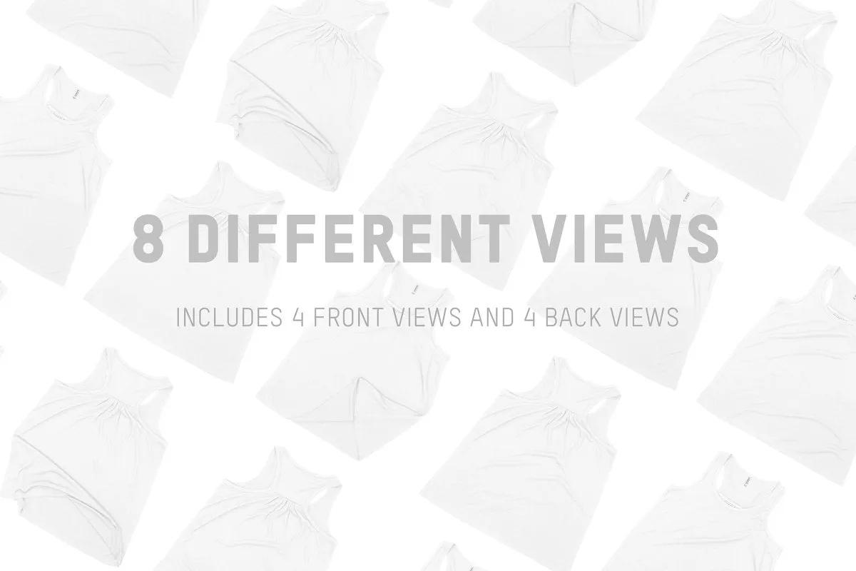 Bella   Canvas 8800Y Youth Racerback Mockups