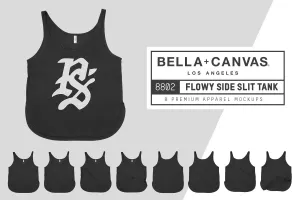 Bella   Canvas 8802 Side Slit Tank Top Mockups