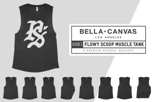 Bella   Canvas 8803 Scoop Muscle Tank Mockups