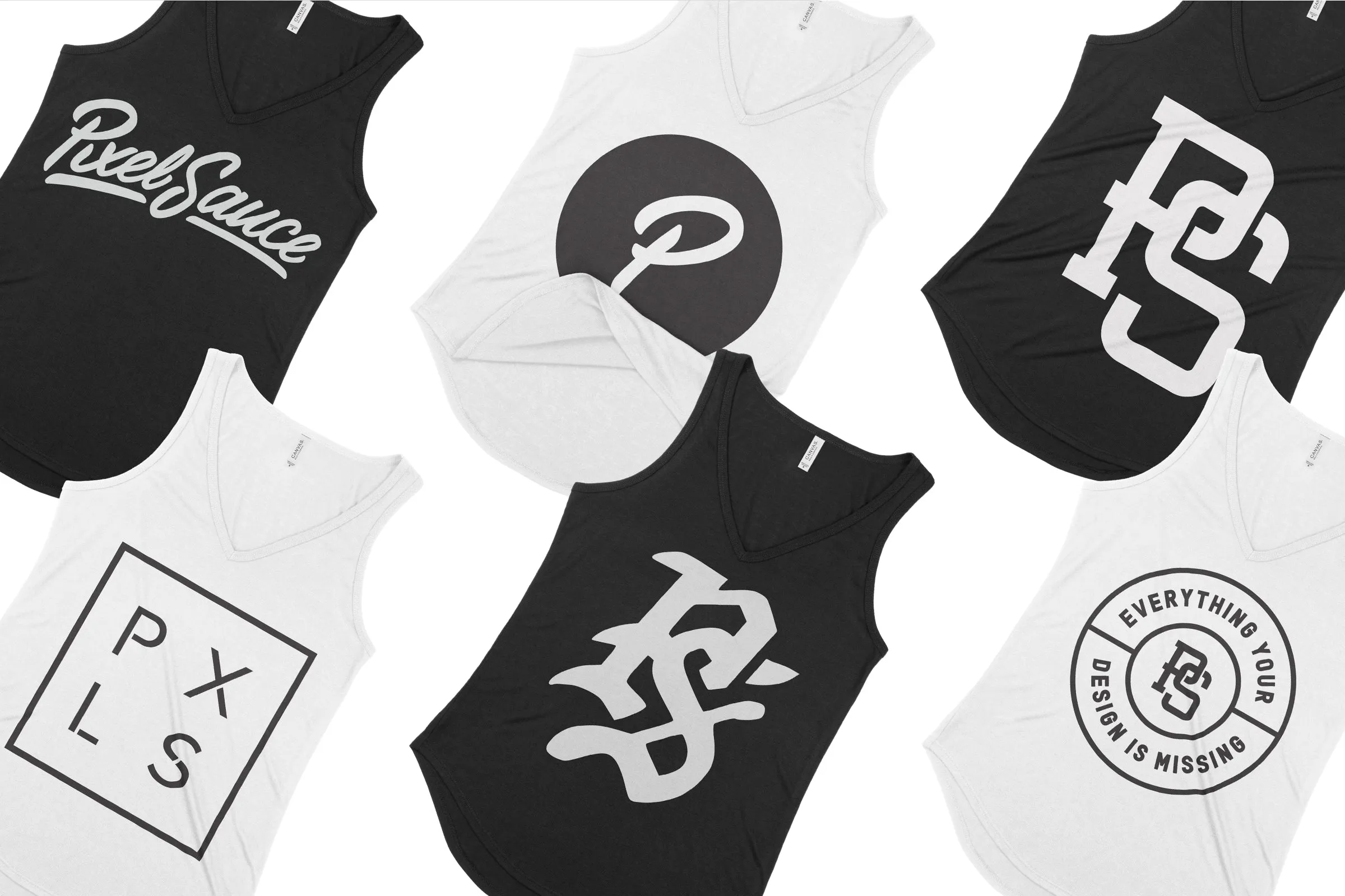 Bella   Canvas 8805 Flowy V-Neck Tank Mockups