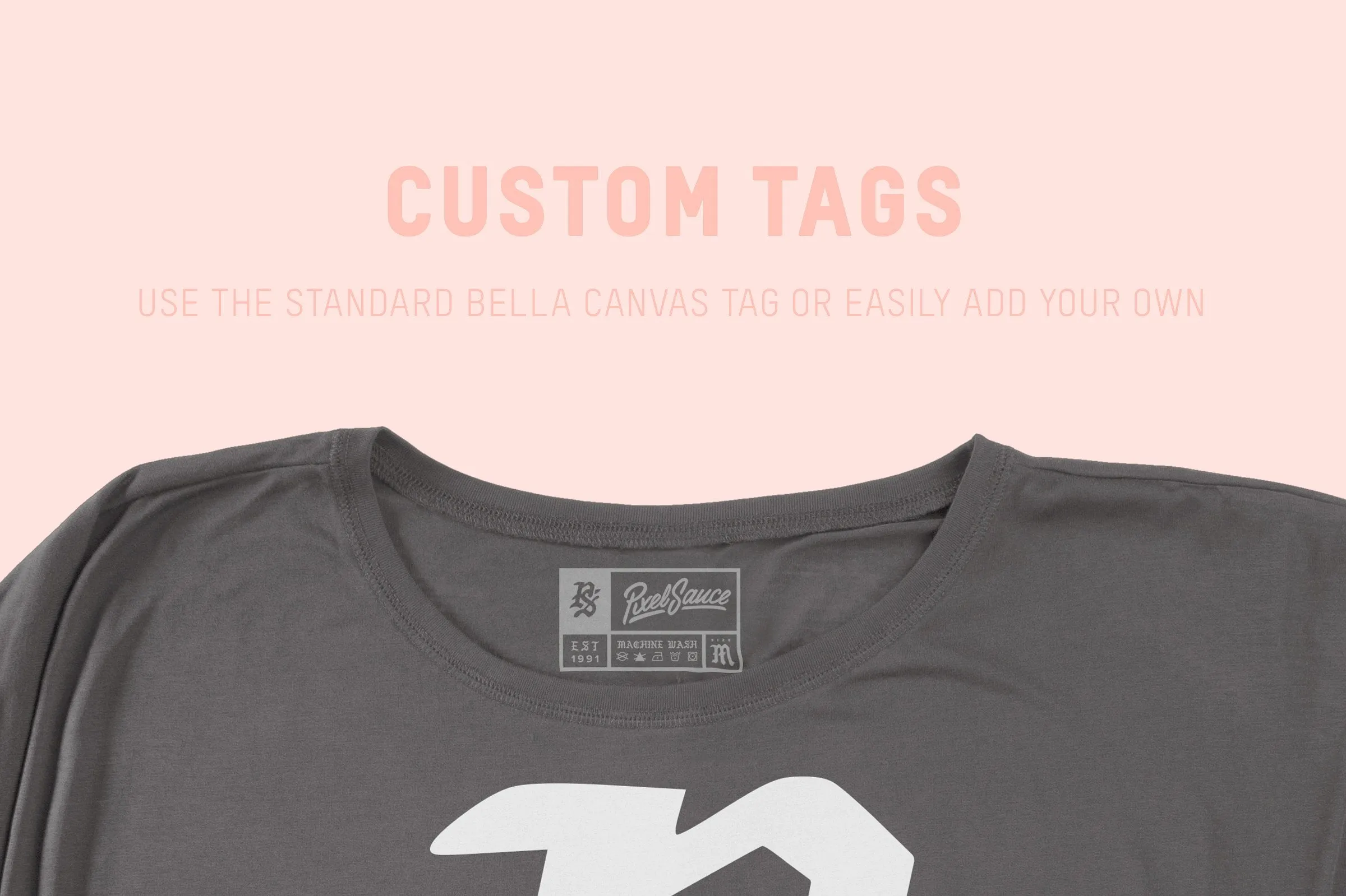 Bella   Canvas 8850 Off Shoulder T-Shirt Mockups