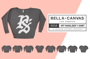 Bella   Canvas 8850 Off Shoulder T-Shirt Mockups