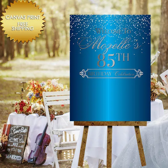 Birthday Guest Book welcome sign