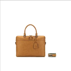 Black Caviar Designs Computer Bag -  Roma Tan