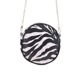Black Zebra Sling Bag