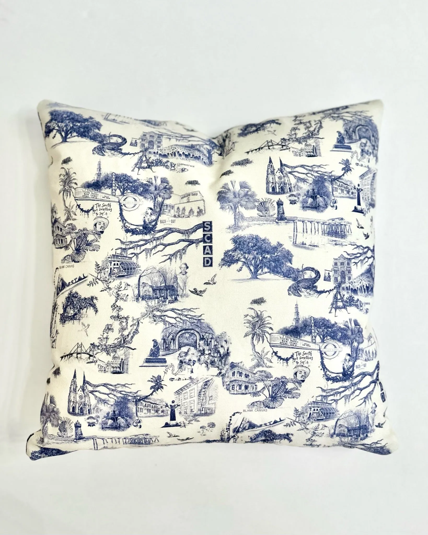 Blank Canvas Savannah toile pillow - 18" X 18"